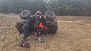 FIRST RIDE CAN AM OUTLANDER 1000  2021 CRAZY RIDER  ACCIDENT