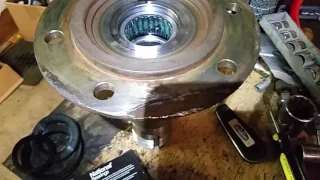 1st gen Cummins 12 valve installing Dana 60 spindle bearing stub shaft W250 W350