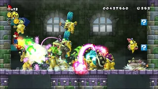 New Super Mario Bros Wii - Fighting with ALL multiple koopalings (x10) at the same time!