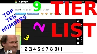 BEST NUMBERS RANKED (0-9) TIER LIST TOP TEN!!!!!!!!!!!!!!!!!!!!!!!!!!!!!!!!!!!!!!!!!!