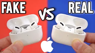 FAKE VS REAL Apple AirPods Pro - Buyers Beware! Perfect Clone!