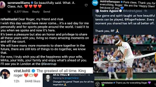 Tennis Players & Legends REACT to Roger Federer’s Retirement message… PART 1