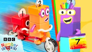 Numberblocks Mission HQ - Ep 3/5 | Full Episode - 🌟✨ Epic Tandem Bike Adventures! 🚲