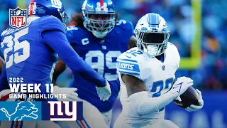 Detroit Lions vs. New York Giants | 2022 Week 11 Game Highlights