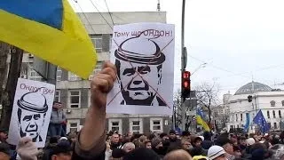 #Евромайдан революция Киев 1 декабря по бульвару Шевченко revolution in Ukraine #euromaidan in Kiev