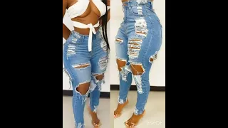 plus size jeans outfits for ladies ♥️ #shorts #denim #plussize