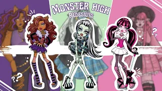 Redesigning MONSTER HIGH Ghouls!!! ♡ Speed Paint & Commentary ♡