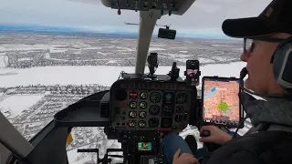 Bell 407 Ferry flight to CYBW (Springbank)   SD 480p