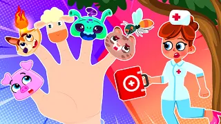 Animals Finger Family Song 🐷🐱🐶👽| The Rescue Team | Funny Kids Songs And Nursery Rhymes by Comy Zomy