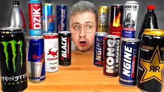 Wypiliśmy NAPOJE ENERGETYKI (Monster Energy, Red Bull, DZIK)