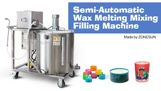 How to use Semi-auto Wax Candle Melting Mixing Filling Machine