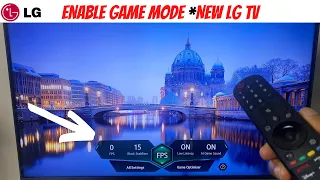 Enable Game Mode - LG Smart TV