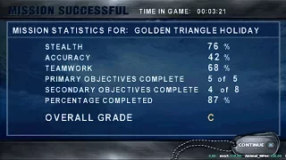 SOCOM 1 Speedruns - #4 Golden Triangle Holiday [3:21] [PS2] [Former WR]  - Ensign, Any %, Glitchless