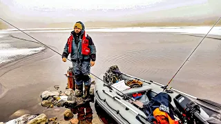 Закрытие сезона жидкой воды на Кольском полуострове. Троллинг на Верхнетуломском водохранилище.