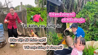Dâu Việt Đã Thích Nghi Với Cuộc Sống ở Vùng núi Trẻ em ở vùng cao rất hiểu chuyện.