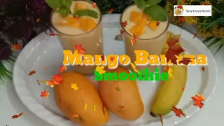 Mango Banana Smoothie Recipe | Banana Mango smoothie