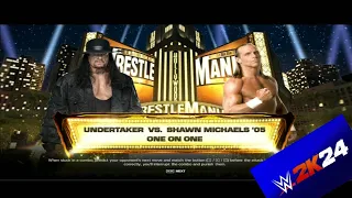 FULL MATCH - THE UNDERTAKER VS SHAWN MICHAEL ONE ON ONE MATCH IN WRESTLEMANIA | WWE 2K24