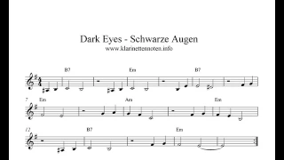 Play Clarinet - Dark Eyes   Schwarze Augen