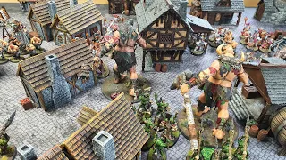 Mega-Gargants & Orruks vs Stormcast, Fyreslayers & Ogors: AoS Battle Report - Siege of Excelsis pt13