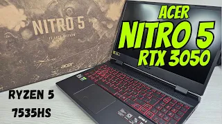 Acer Nitro 5 RTX 3050 Ryzen 5 7535HS - Unboxing do MELHOR custo BENEFÍCIO em notebooks GAMER