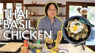 Thai Basil Chicken (Pad Kra Pao) in Jimmy’s Kitchen + Jimmy’s Garden Tour