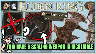 New INSANE Rare S Tier Strength Scaling Weapon Found - HUGE Damage - Elden Ring Warped Axe Location!