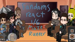 Fandoms react to Maze Runner | part 1/6| GCRV