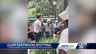 Clint Eastwood spotted filming in downtown Savannah