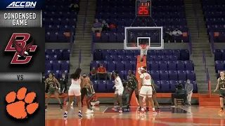 Boston College vs. Clemson Condensed Game | 2021-22 ACC Women’s Basketball