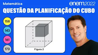 🔵 Questão da planificação do cubo: ENEM 2022 Matemática - As Quatro Operações