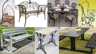 Metal patio furniture ideas or metal outdoor furniture ideas / metal furniture designs for patio