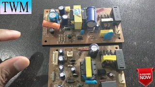 DD FREE DISH POWER SUPPLY 2 PCB CIRCUIT BOARD IC- VIPer-22A & IC-AP8022 DETAIL @TECHWITHMANISH1989