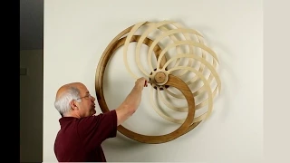 Demo of Winding Nautilus kinetic sculpture