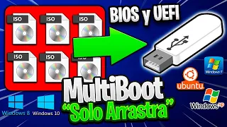 CREAR USB Multiboot BIOS Y UEFI Con VENTOY ✅ Todo En Un Solo USB ⚡