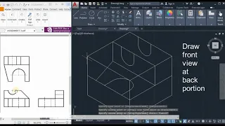 Multiview to isometric drawing conversion AutoCAD