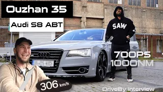 306 km/h im Audi S8 mit 1000NM | DriveBy Interview