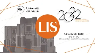 LIS - Unict 2022 - Inaugurazione 587° anno accademico