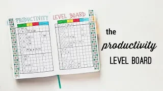 The Productivity Level Board | New Bullet Journal Tracker Idea | The Boosted Journal