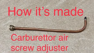 How its Made - Carburettor mixture screw adjuster Honda ST1100