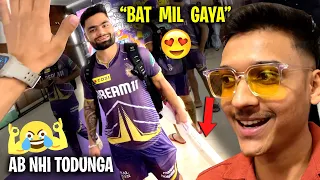 Finally Rinku Singh got Virat Kohli's Bat 😂 | Met all KKR players!