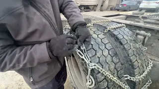 How to Install Tire Chains on truck tires