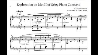 Exploration on Mvt II of Grieg Piano Concerto by Gwilym Simcock