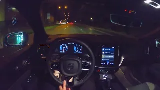 2021 VOLVO S60 B5 250 PS NIGHT POV DRIVE MUNICH (GPS) (60 FPS)