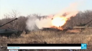 UKRAINE - Rebel forces duke it out with national army over Debaltseve region