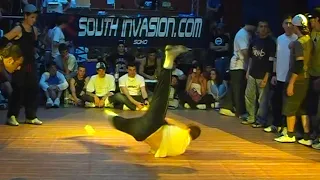 South Invasions 2007 Crew vs Crew (NATURAL BORN BREAKER VS HOBBIT CREW)BREAK DANCE BATTLE COMPETI