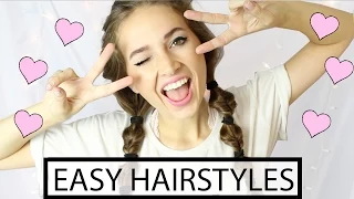 5 Back to School Heatless Hairstyles! Easy & Cute ♡