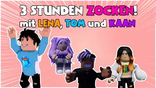 Vier FREUNDE spielen 3 Stunden ROBLOX!