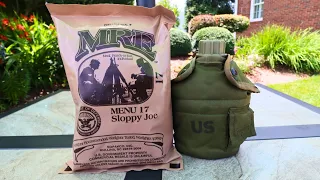 How Good is the Sloppy Joe MRE? (Military Food Taste Test)