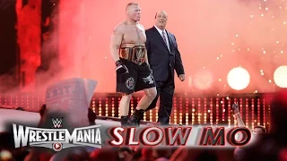 The Beast Incarnate makes his championship entrance at WrestleMania 31: Slow Mo Replay