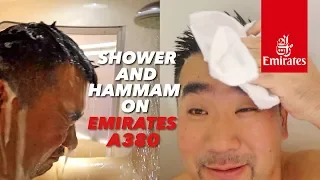 Emirates A380 First Class Shower and Spa at 39,000ft
